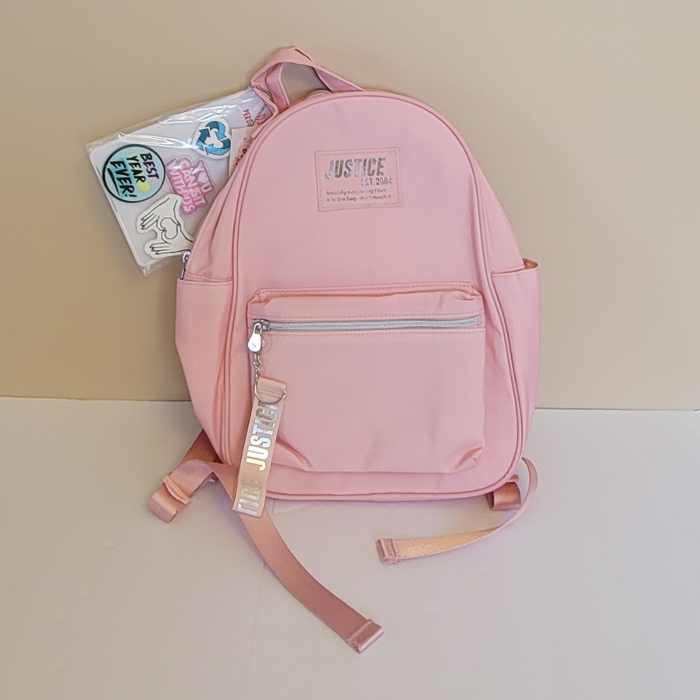 Justice Pink Backpack - NWT